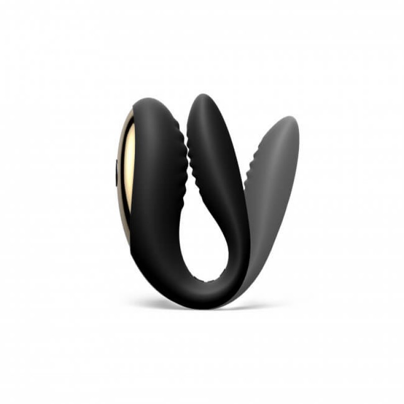 Dorcel Perfect Lover - akkus rádiós párvibrátor (fekete) 69276 termék bemutató kép