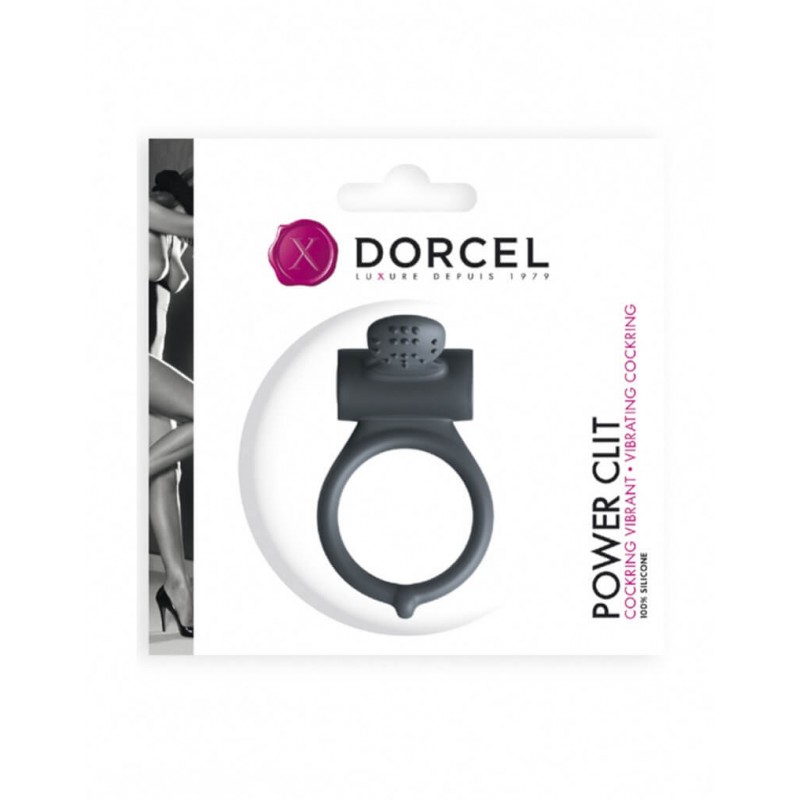 Dorcel Power Clit - vibrációs péniszgyűrű (fekete) 39921 termék bemutató kép