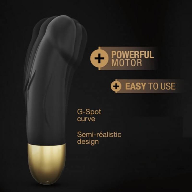 Dorcel Real Vibration S 2.0 - akkus vibrátor (fekete-arany) 50982 termék bemutató kép