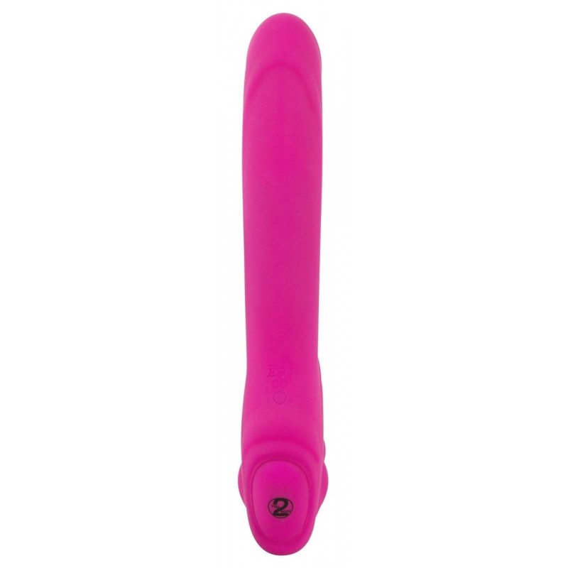 Double2Teaser - tartópánt nélküli felcsatolható vibrátor (pink) 30551 termék bemutató kép