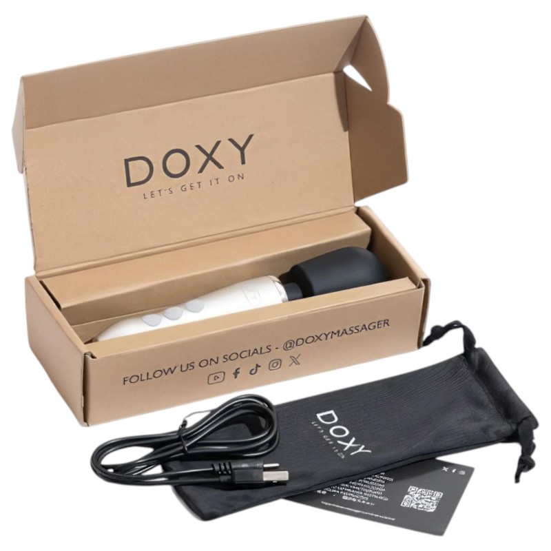 Doxy Go - akkus wand masszírozó vibrátor, vezeték nélküli (ezüst) 122396 termék bemutató kép