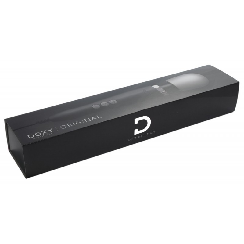 Doxy Wand Original - hálózati masszírozó vibrátor (fekete) 73034 termék bemutató kép