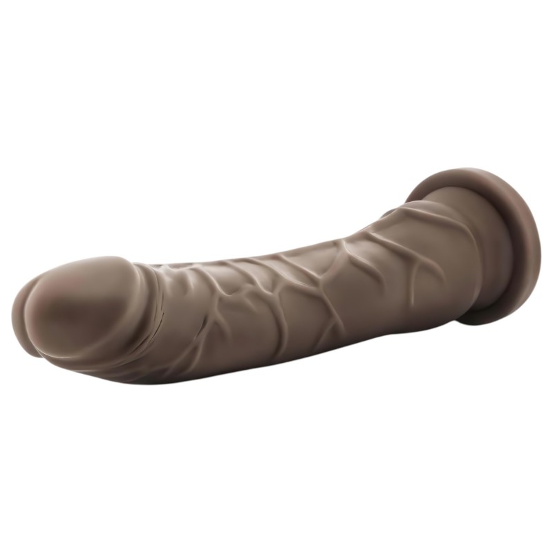 Dr. Skin 8,5 - tapadókorongos élethű dildó (barna, 20,5 cm) 131812 termék bemutató kép