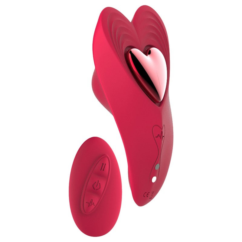 Dreamtoys Amour - hordható bugyi vibrátor szett (piros) 151045 termék bemutató kép