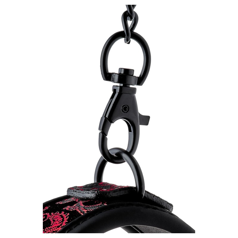 Dreamtoys Blaze - bondage nyakörv és póráz szett (fekete) 152560 termék bemutató kép