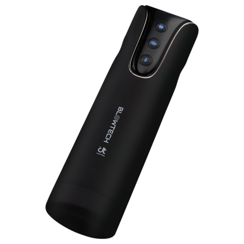 Dreamtoys Blowtech Tight Grip - rezgő maszturbátor férfiaknak (fekete) 164212 termék bemutató kép