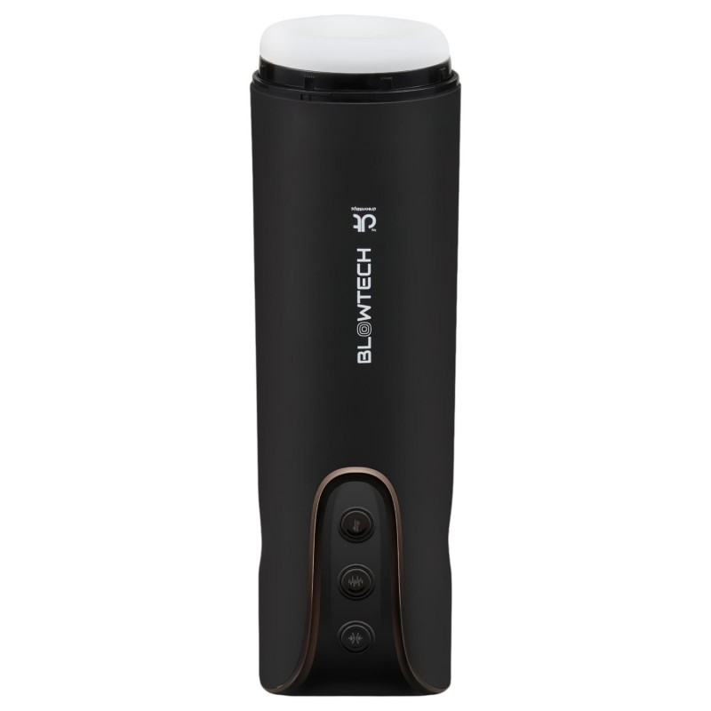 Dreamtoys Blowtech Tight Grip - rezgő maszturbátor férfiaknak (fekete) 164213 termék bemutató kép