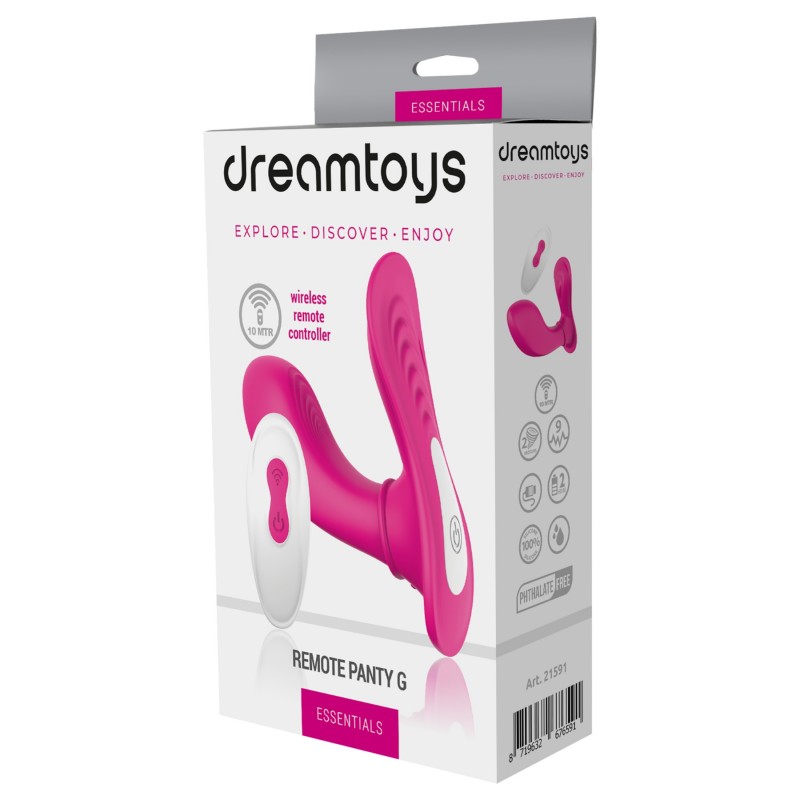 Dreamtoys Essentials - hordható G-pont izgató bugyi vibrátor (magenta) 151054 termék bemutató kép