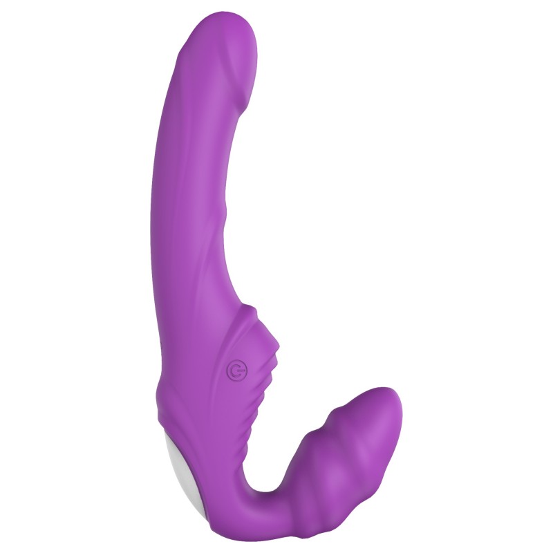 Dreamtoys Essentials - strapless strap-on vibrátor (lila) 139736 termék bemutató kép