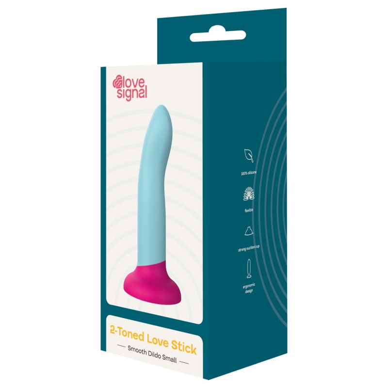 Dreamtoys Love Signal - kétszínű szilikon dildó kis (kék) 139772 termék bemutató kép