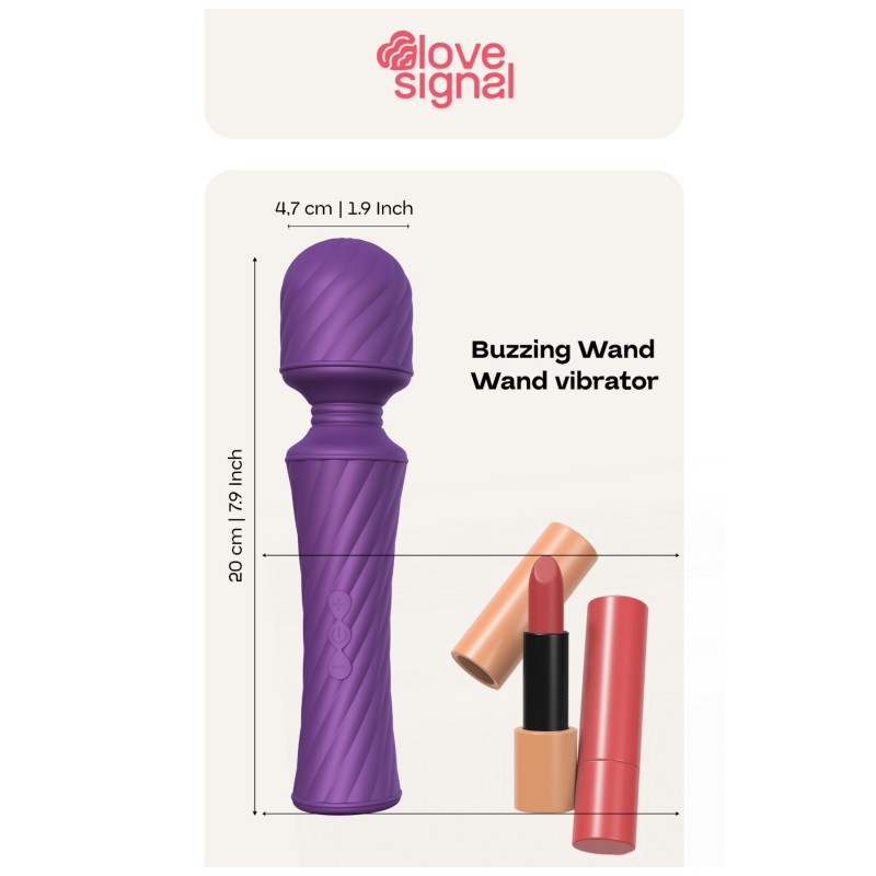 Dreamtoys Love Signal - masszírozó vibrátor (lila) 126887 termék bemutató kép