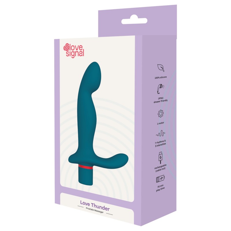 Dreamtoys Love Signal - prosztata masszírozó vibrátor (türkiz) 166921 termék bemutató kép