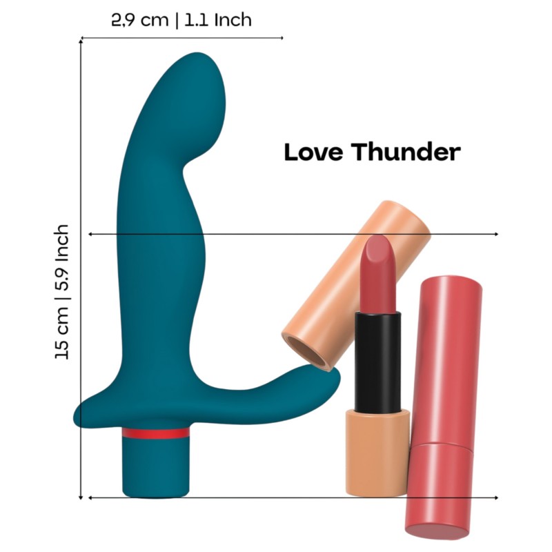 Dreamtoys Love Signal - prosztata masszírozó vibrátor (türkiz) 166924 termék bemutató kép