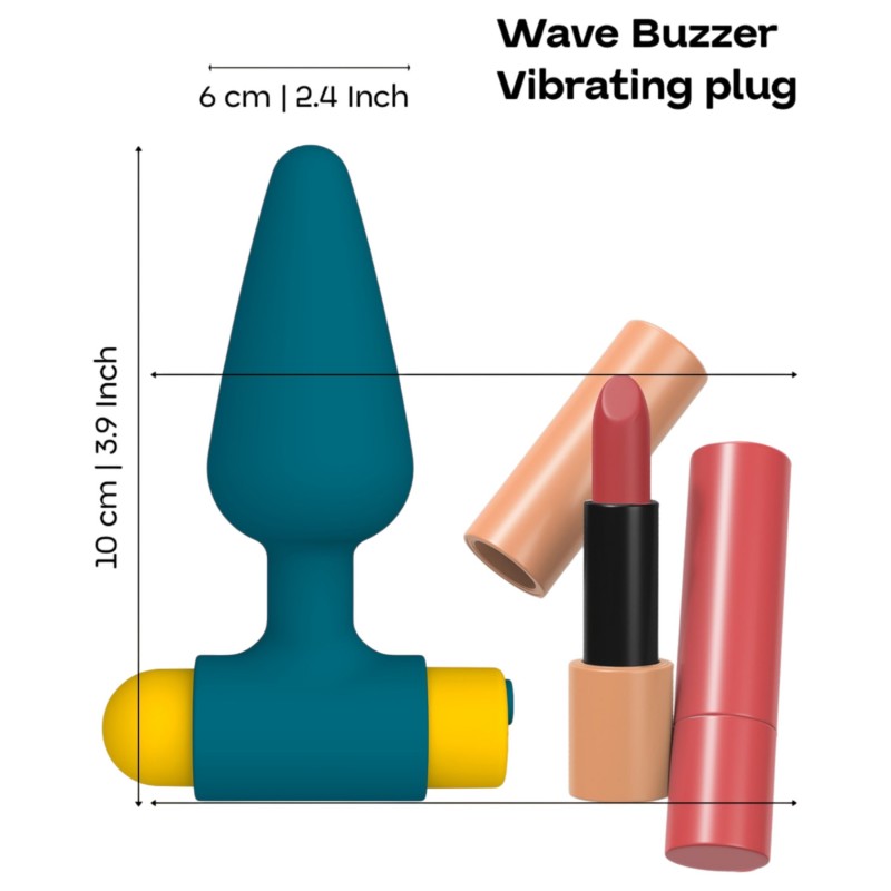 Dreamtoys Love Signal - vibráló anál plug (kék) 152565 termék bemutató kép