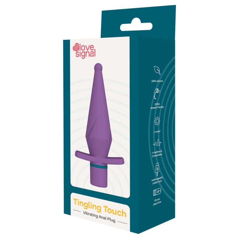 Dreamtoys Love Signal - vibráló anál plug (lila) 139806 termék bemutató kép