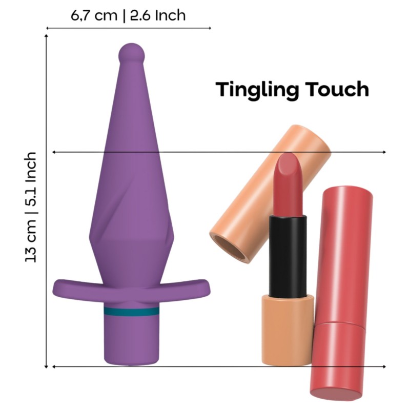 Dreamtoys Love Signal - vibráló anál plug (lila) 139809 termék bemutató kép
