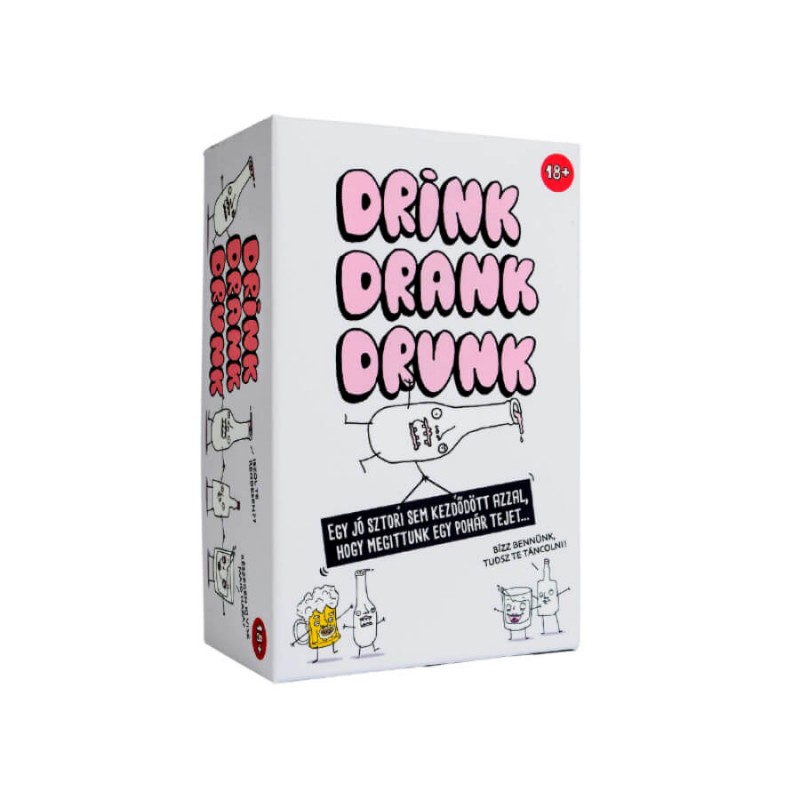 Drink Drank Drunk társasjáték - ivós party kellék (magyar) 75146 termék bemutató kép
