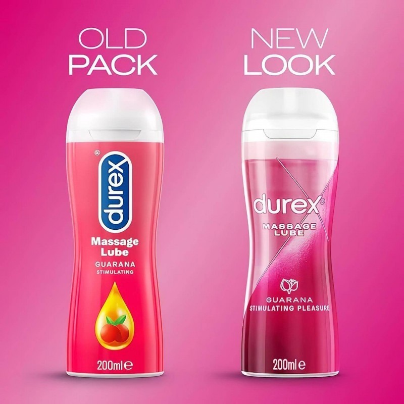 Durex 2in1 masszázsolaj - Guarana (200 ml) 130202 termék bemutató kép
