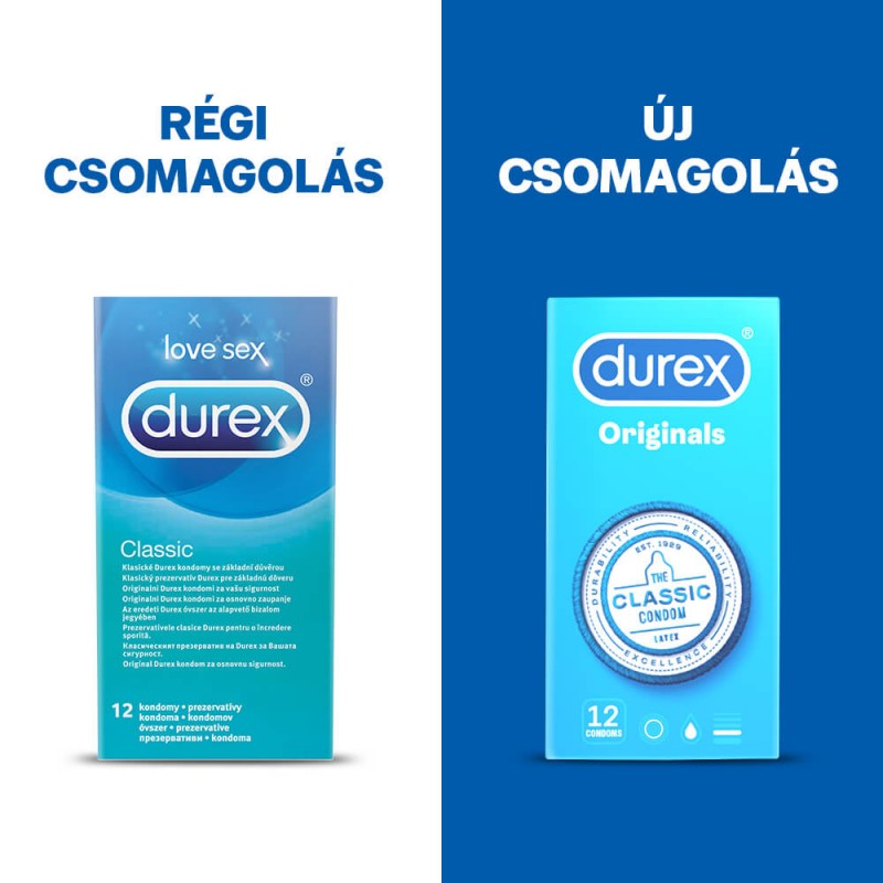 Durex klasszikus óvszer (12db) 49531 termék bemutató kép