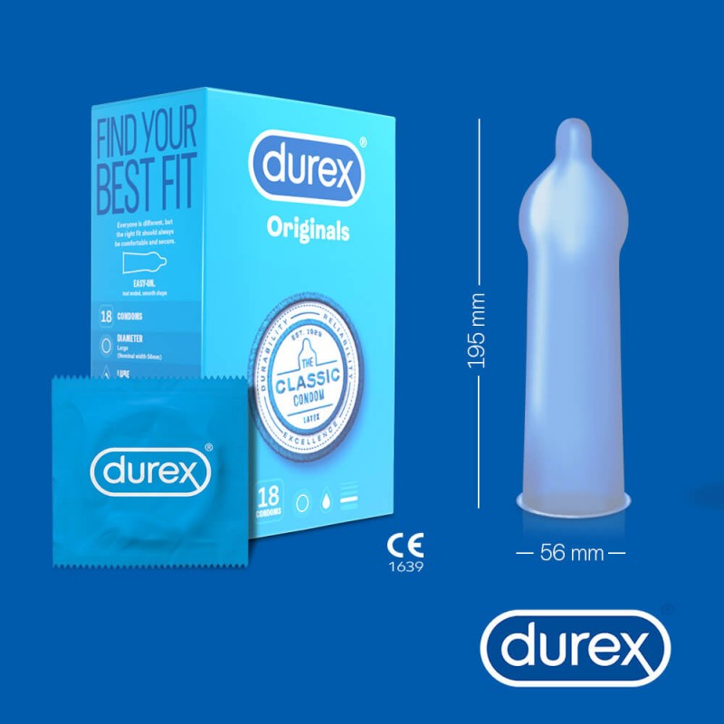 Durex Originals - óvszer (18db) 40455 termék bemutató kép