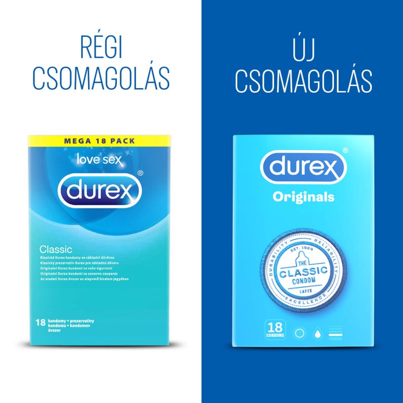 Durex Originals - óvszer (18db) 40458 termék bemutató kép