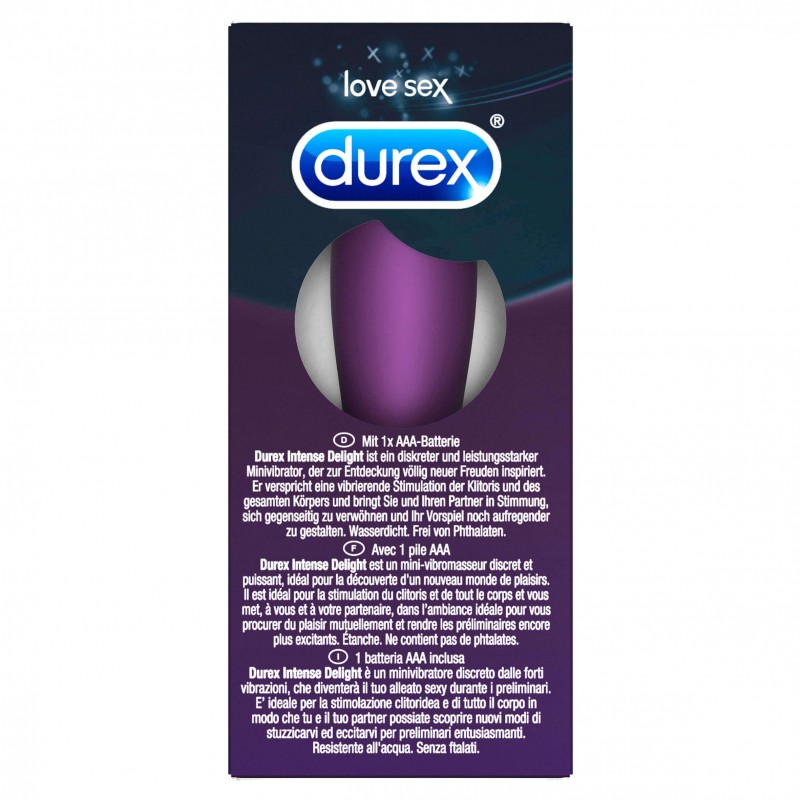 Durex Intense Delight Bullet - mini rúdvibrátor (lila) 7021 termék bemutató kép
