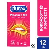 Durex Emoji PleasureMe - bordás-pontozott óvszer (12db) 40023 termék bemutató kép