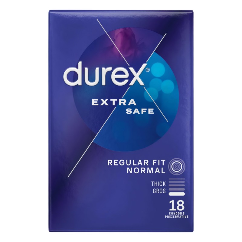 Durex Extra Safe - biztonságos óvszer (18 db) 132985 termék bemutató kép