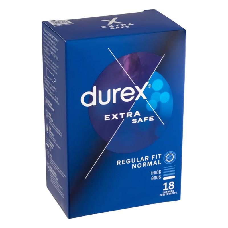 Durex Extra Safe - biztonságos óvszer (18 db) 132986 termék bemutató kép