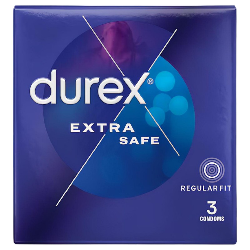 Durex Extra Safe - biztonságos óvszer (3 db) 132945 termék bemutató kép