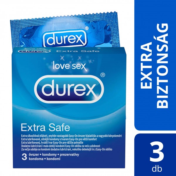 Durex Extra Safe - biztonságos óvszer (3db)