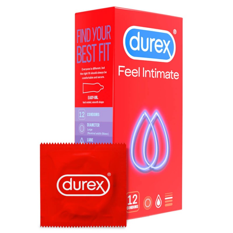 Durex Feel Intimate - vékonyfalú óvszer (12db) 49523 termék bemutató kép