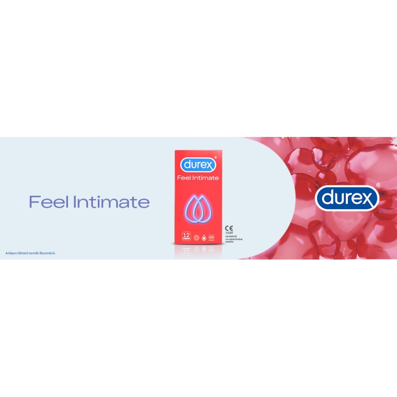 Durex Feel Intimate - vékonyfalú óvszer (12db) 49528 termék bemutató kép