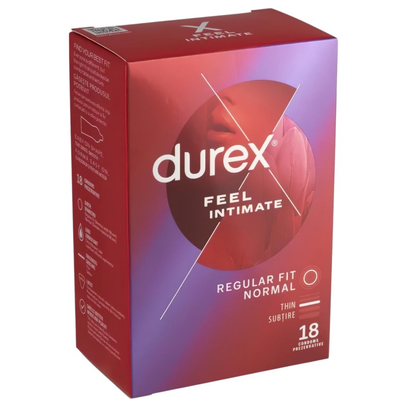 Durex Feel Intimate - vékonyfalú óvszer (18 db) 132983 termék bemutató kép