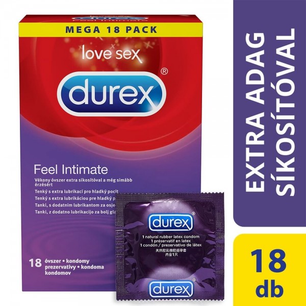 Durex Feel Intimate - vékonyfalú óvszer (18db)
