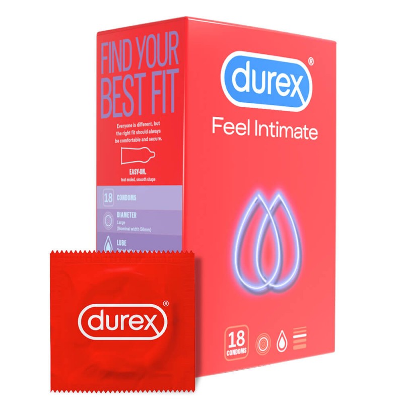 Durex Feel Intimate - vékonyfalú óvszer (18db) 49569 termék bemutató kép