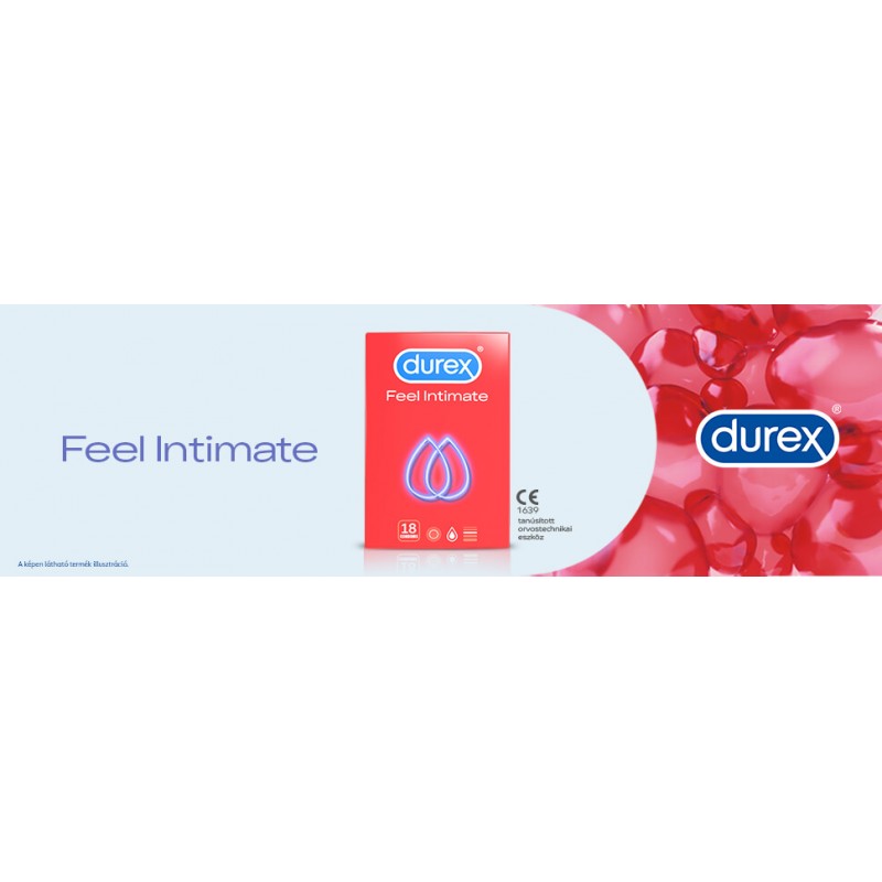 Durex Feel Intimate - vékonyfalú óvszer (18db) 49574 termék bemutató kép