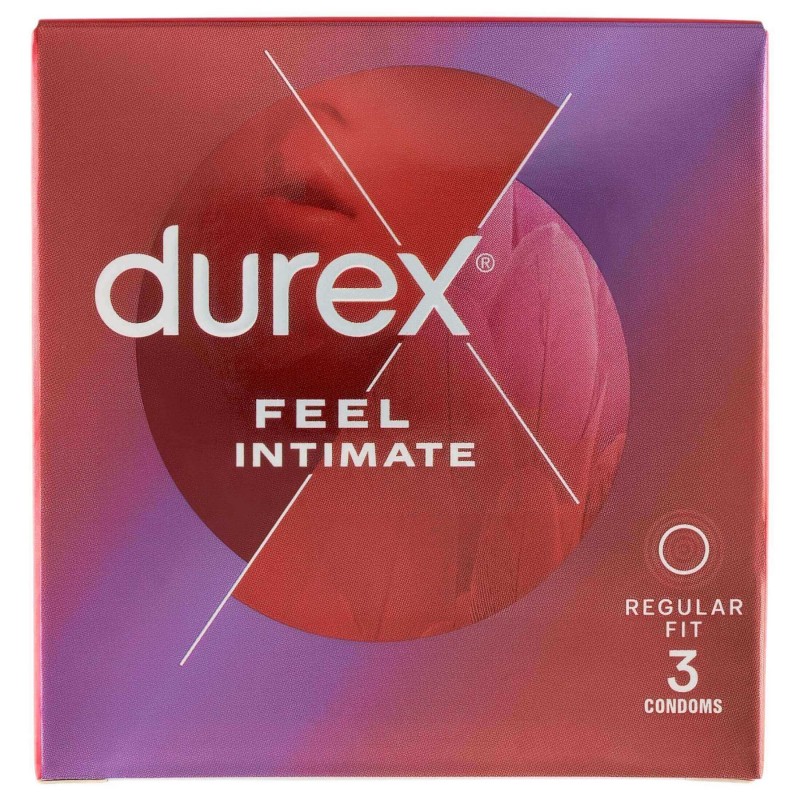 Durex Feel Intimate - vékonyfalú óvszer (3 db) 132948 termék bemutató kép