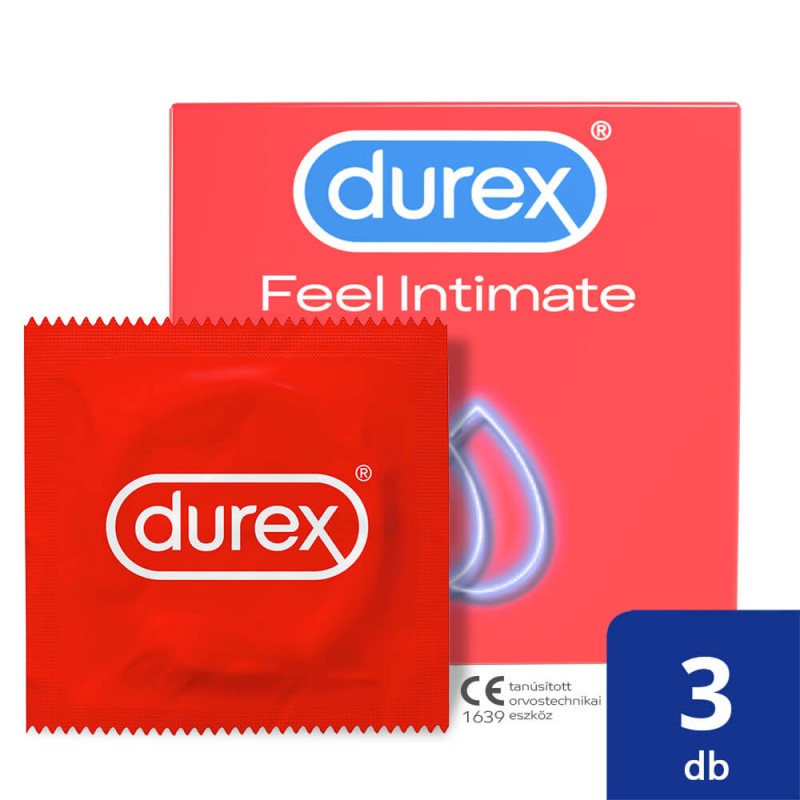 Durex Feel Intimate - vékonyfalú óvszer (3db) 49518 termék bemutató kép