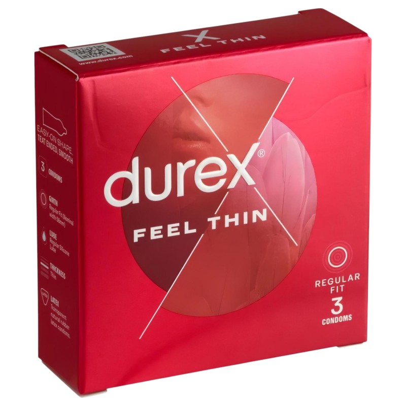 Durex Feel Thin - élethű érzés óvszer (3 db) 129962 termék bemutató kép