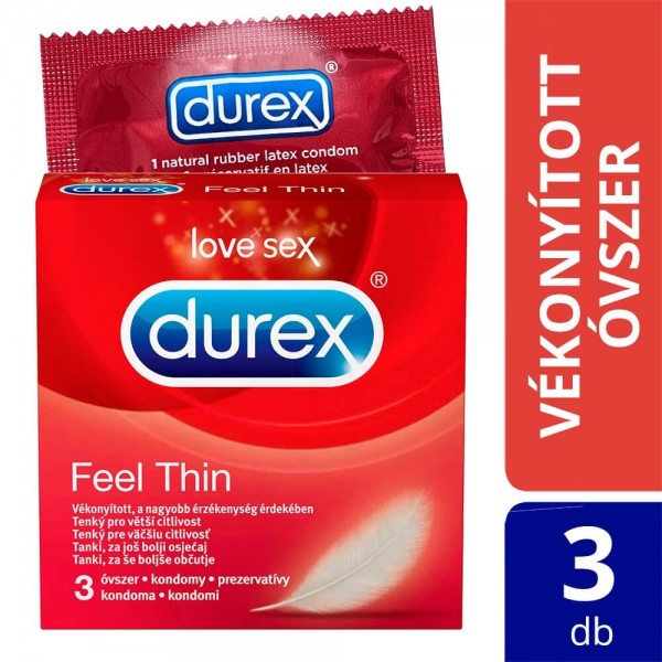 Durex Feel Thin - élethű érzés óvszer (3db)