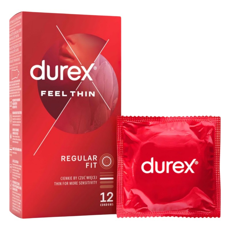 Durex Feel Thin - élethű érzés óvszer csomag (2x12db) 121125 termék bemutató kép