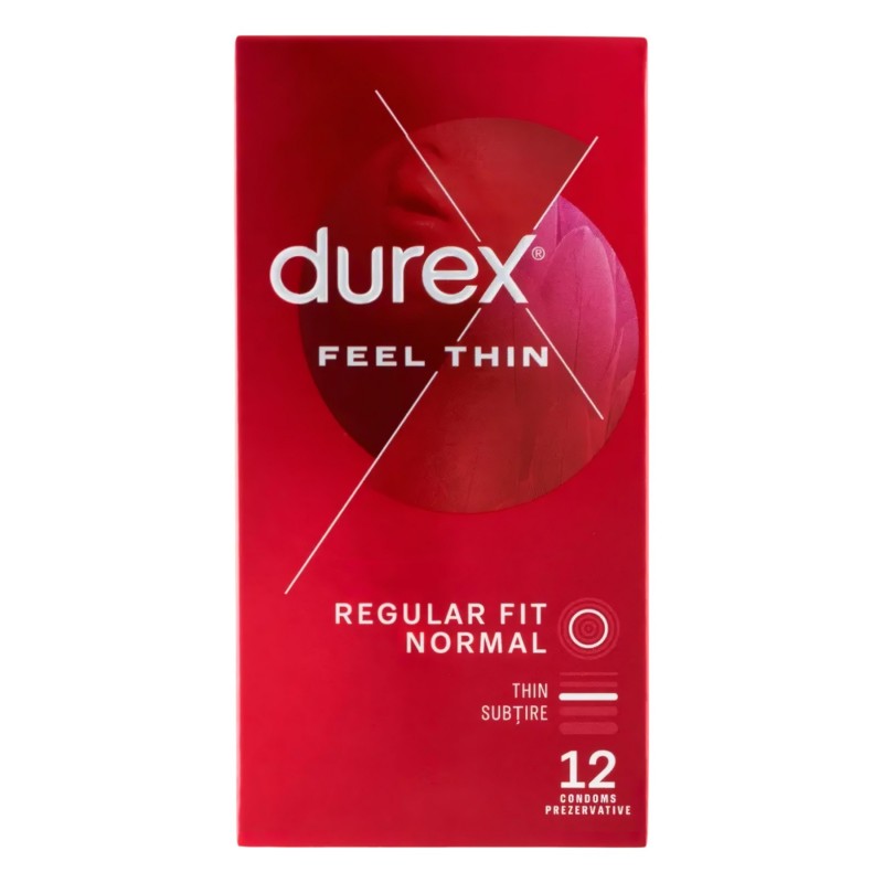 Durex Feel Thin - vékony óvszer élethű érzéssel (12 db) 157813 termék bemutató kép
