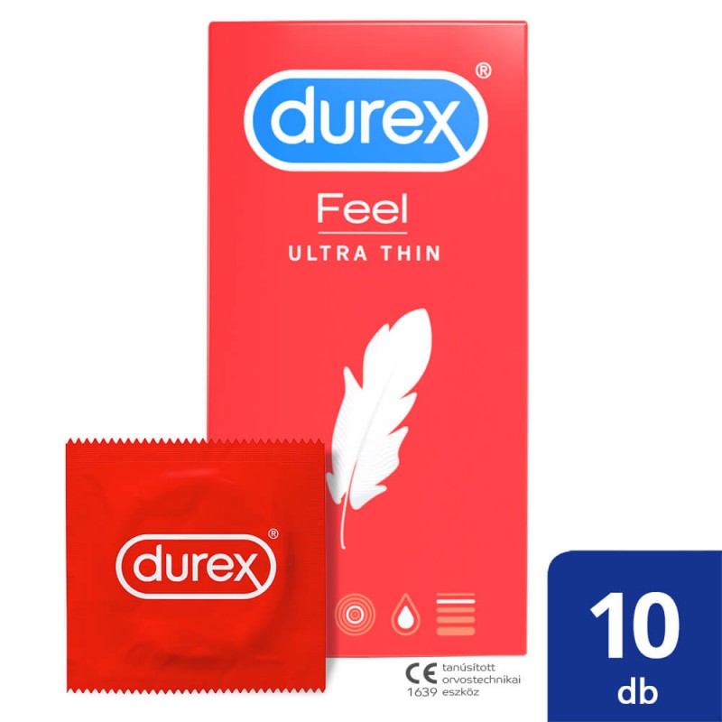 Durex Feel Ultra Thin - ultra élethű óvszer (10db) 49487 termék bemutató kép