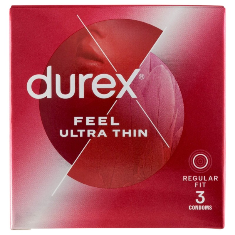Durex Feel Ultra Thin - ultra élethű óvszer (3 db) 131605 termék bemutató kép