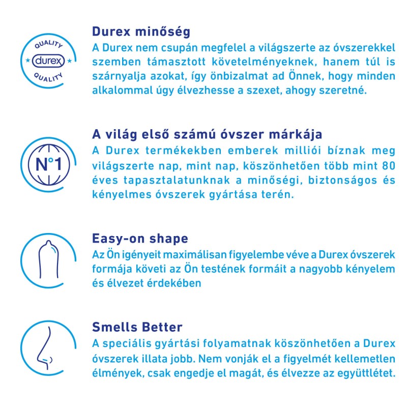 Durex Intense - bordázott és pontozott óvszer (10db) - 43918 termék bemutató kép