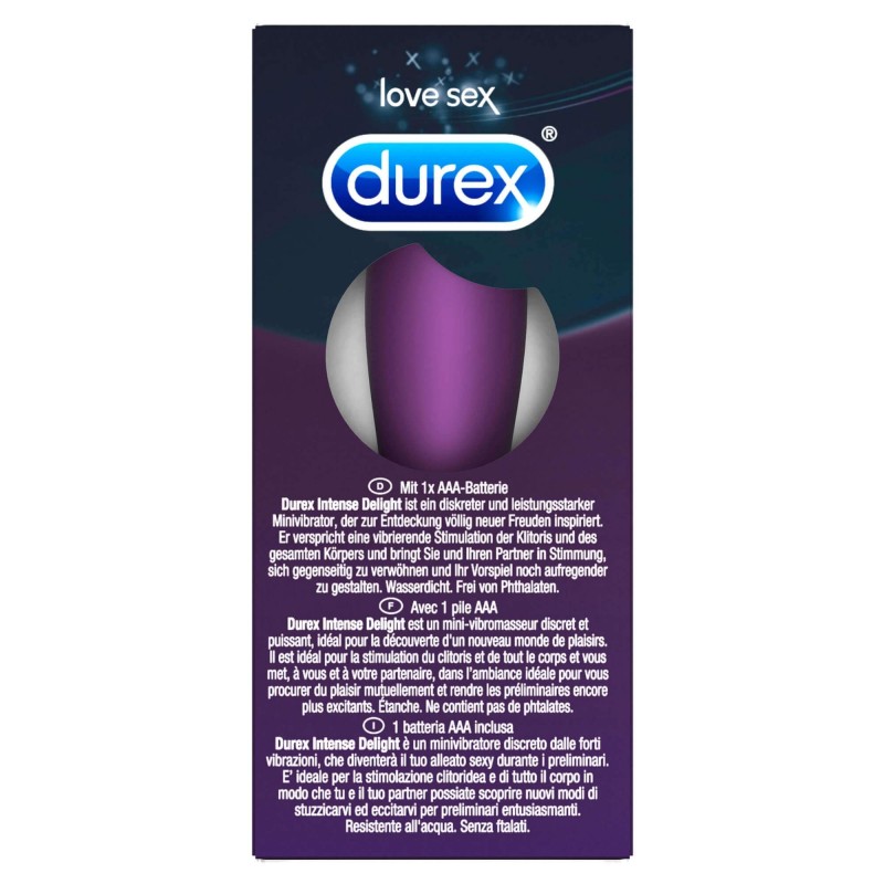 Durex Intense Delight Bullet - mini rúdvibrátor (lila) 55912 termék bemutató kép