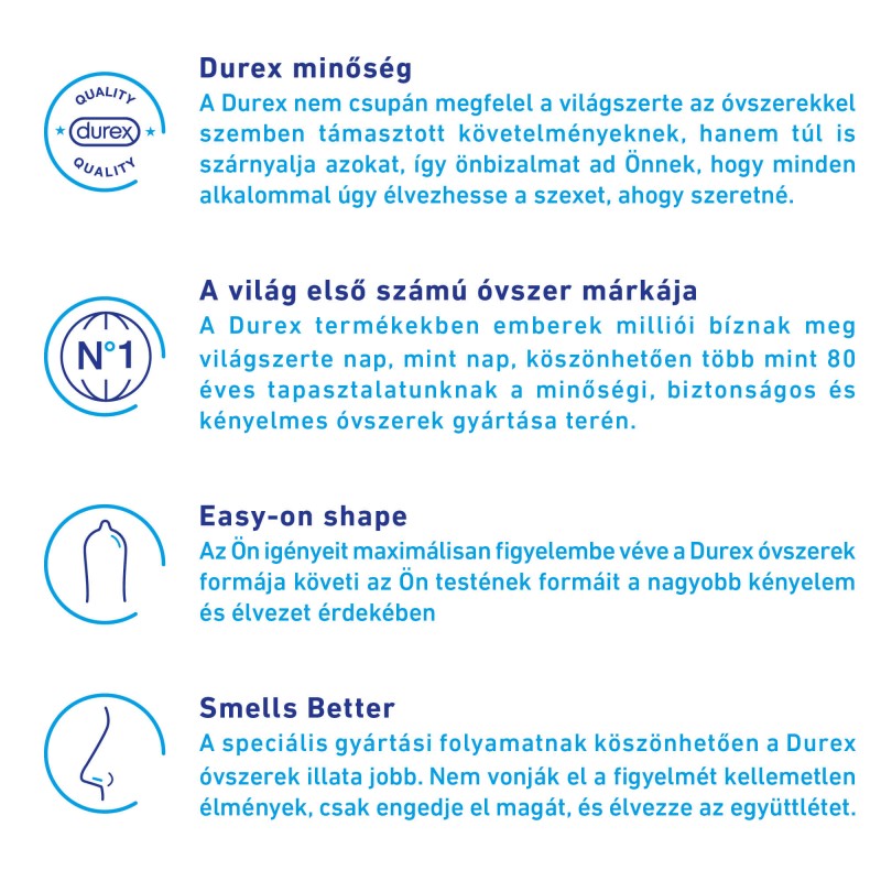 Durex Intense - bordázott és pontozott óvszer (10db) - 21644 termék bemutató kép