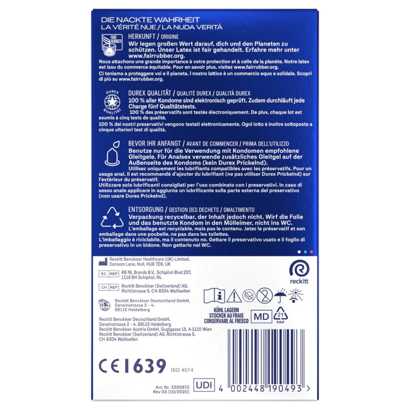 Durex Intense - Orgasmic óvszer (10 db) 128357 termék bemutató kép