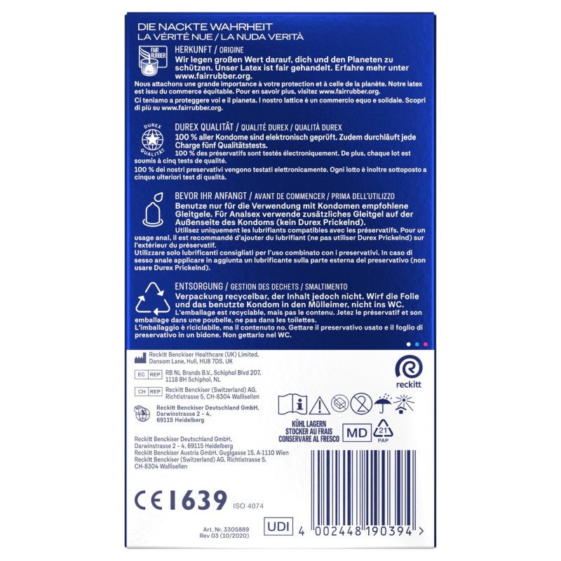 Durex Intense - Orgasmic óvszer (22 db) 135298 termék bemutató kép